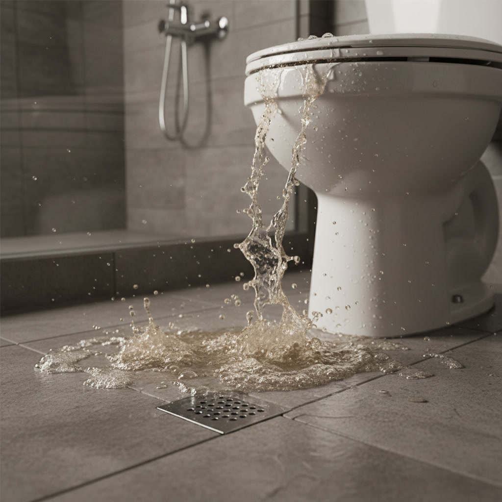 Professional plumber performing emergency sewer line repair in South Gate home