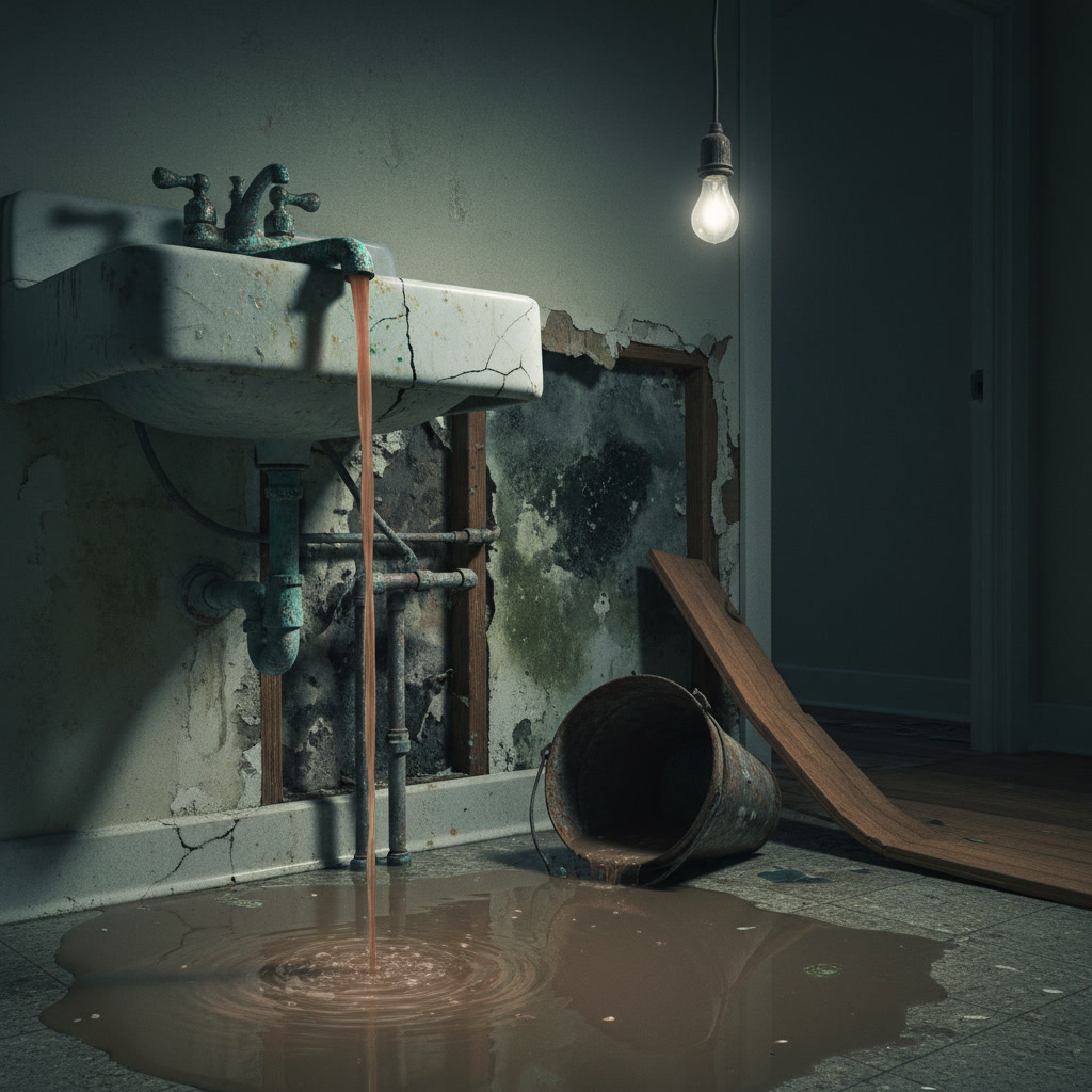 Professional plumber inspecting water heater for emergency repair needs